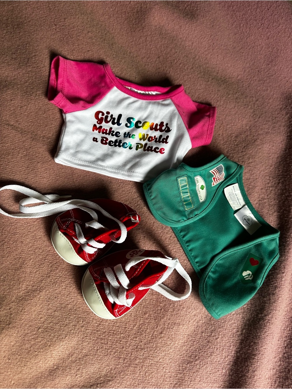 Build a Bear Doll Girl Scout Clothing/Shoes